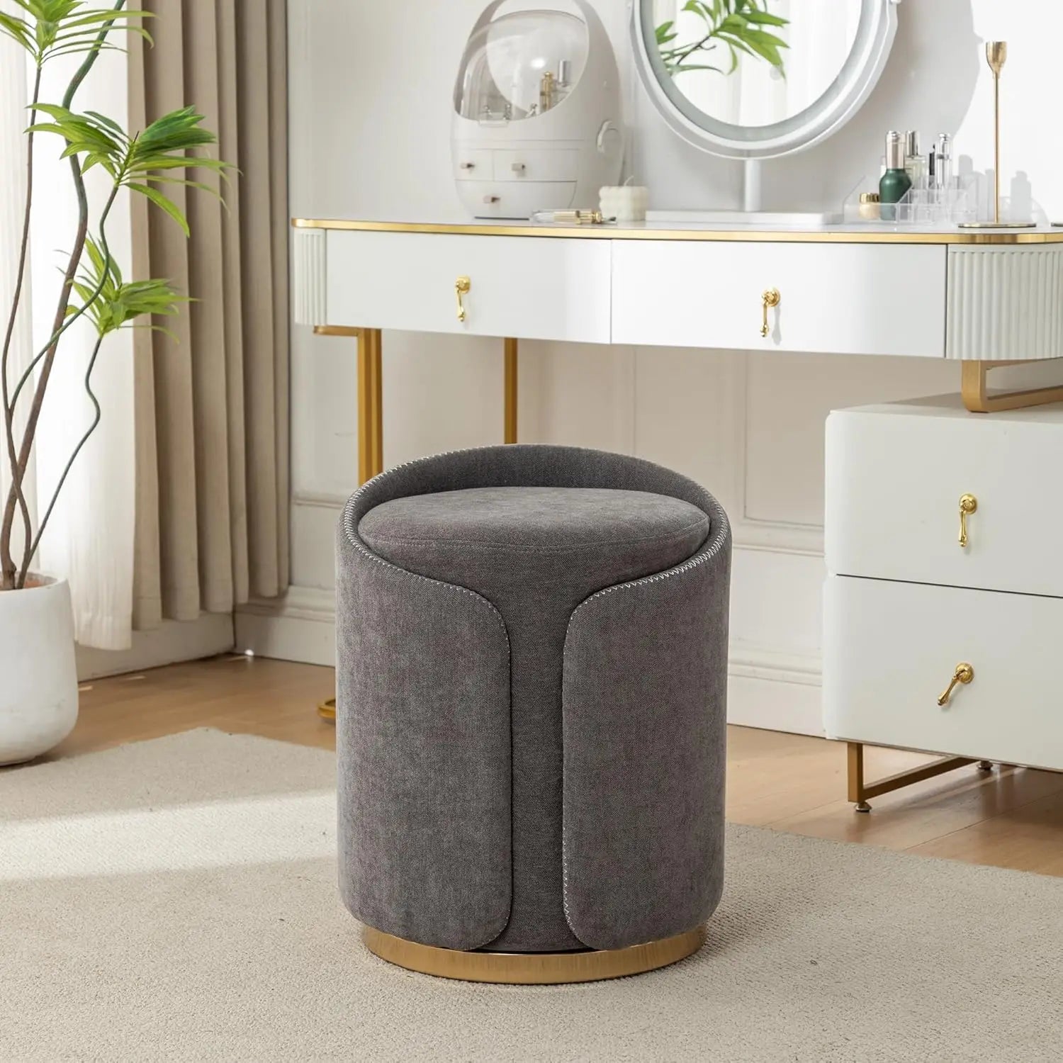 Round Vanity Stool