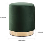 Modern Rounded Ottoman Vanity Stool