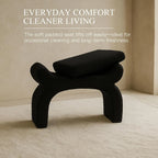 Minimalist Black Vanity Stool