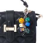 Vintage Dice Shape Bag Keychain