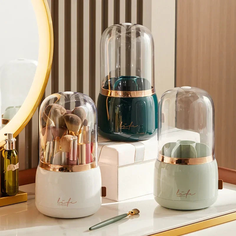 360° Rotating Makeup Brushes, Pencils and Lipsticks Organizer