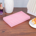 Luxury Velvet Drawer Organizer Tray [Pink]