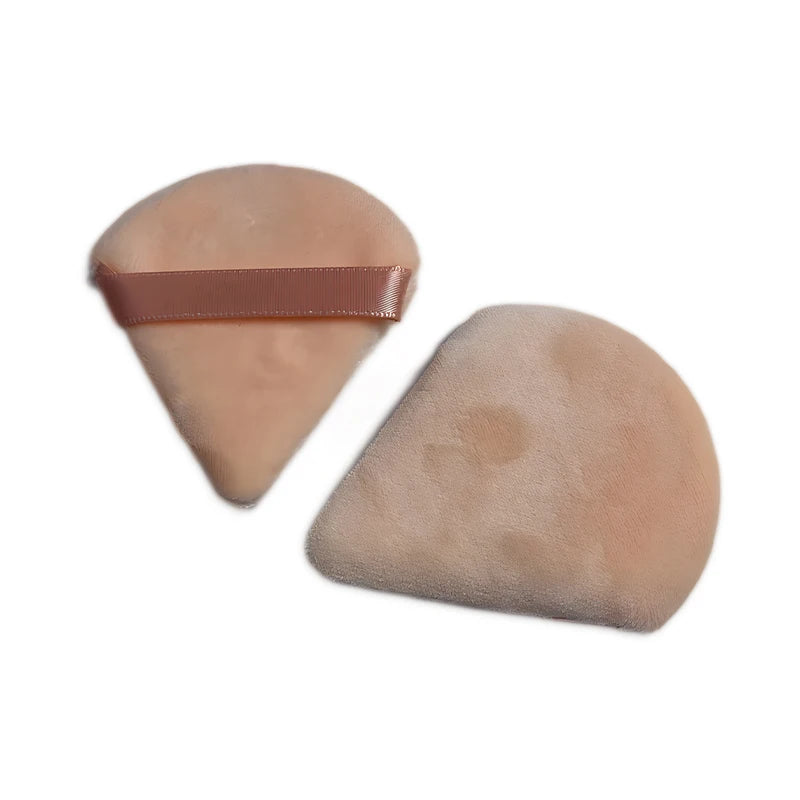 Velvet Triangle Shaped Cosmetic Puff [2pcs ]