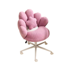 Petal Shape Vanity Chair With Star Pillow