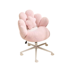 Petal Shape Vanity Chair With Star Pillow