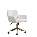 Fluffy Faux Fur Vanity Chair