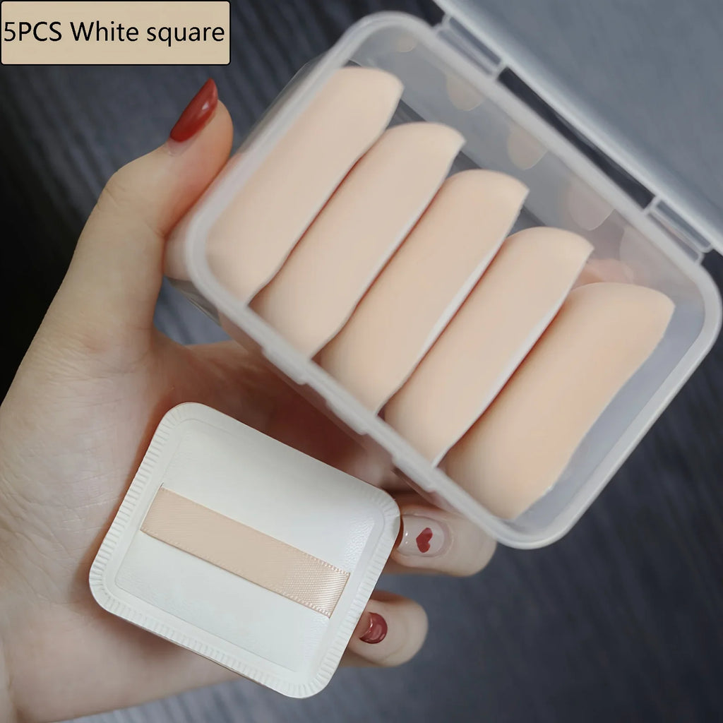 Triangle Shaped Makeup Powder Puff [5pcs]