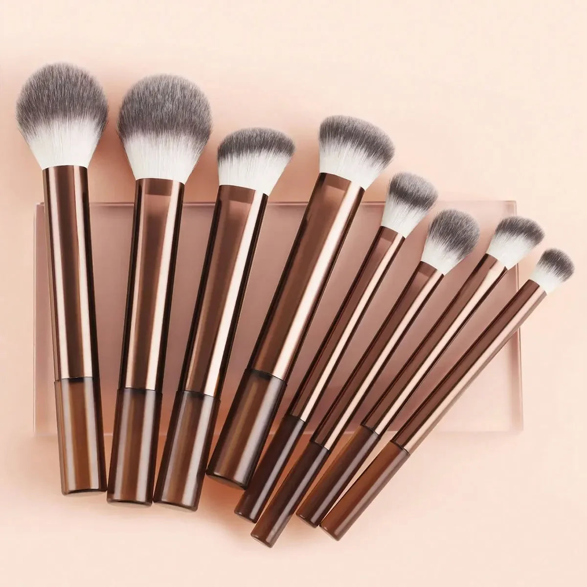 Professional Multifunctional Makeup Brush Set with Long-Handle [8Pcs]