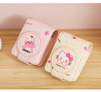 Hello Kitty Portable Cosmetic Lipstick Organizer Pouch with Mirror