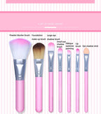 Hello Kitty Makeup Brush Set with Storage Box [7Pcs]