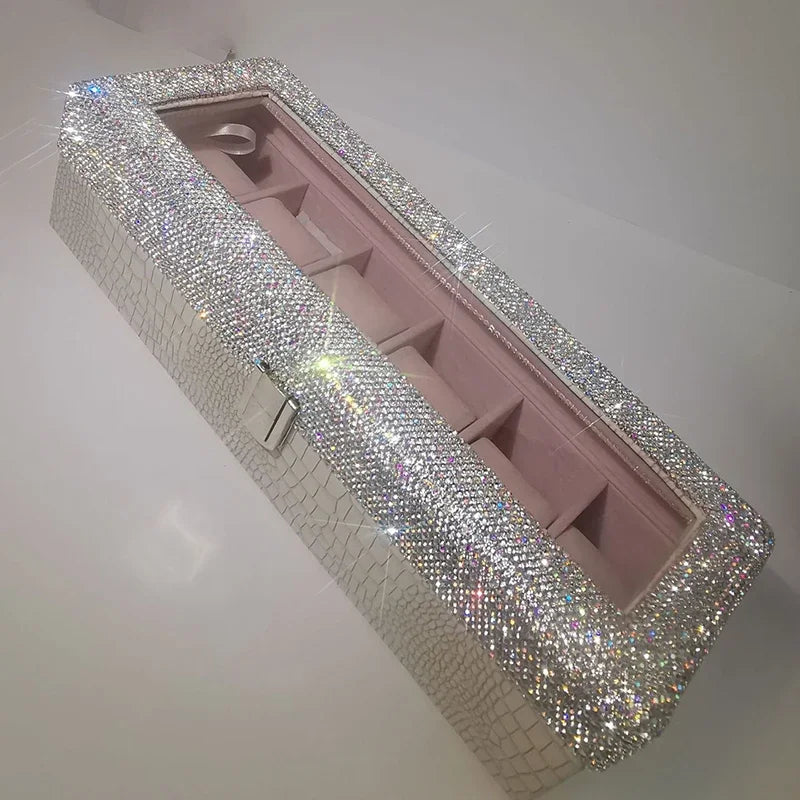 Watches Organizer 6-slot - Rhinestone