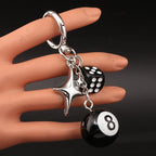 Billiard Ball Shape Bag Keychain