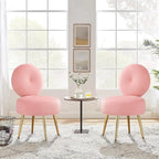 Luxury Vanity Chair with with Gold Legs