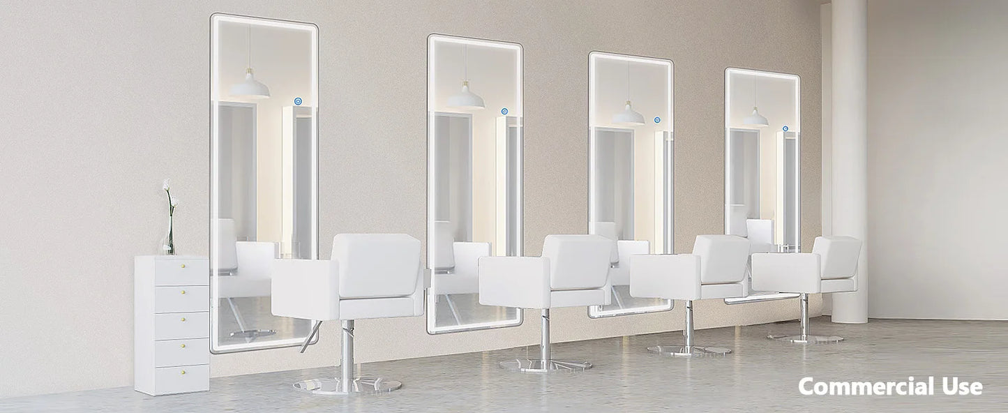 Full-Length LED Mirror with Aluminum Frame [Size: 16"x 60"]