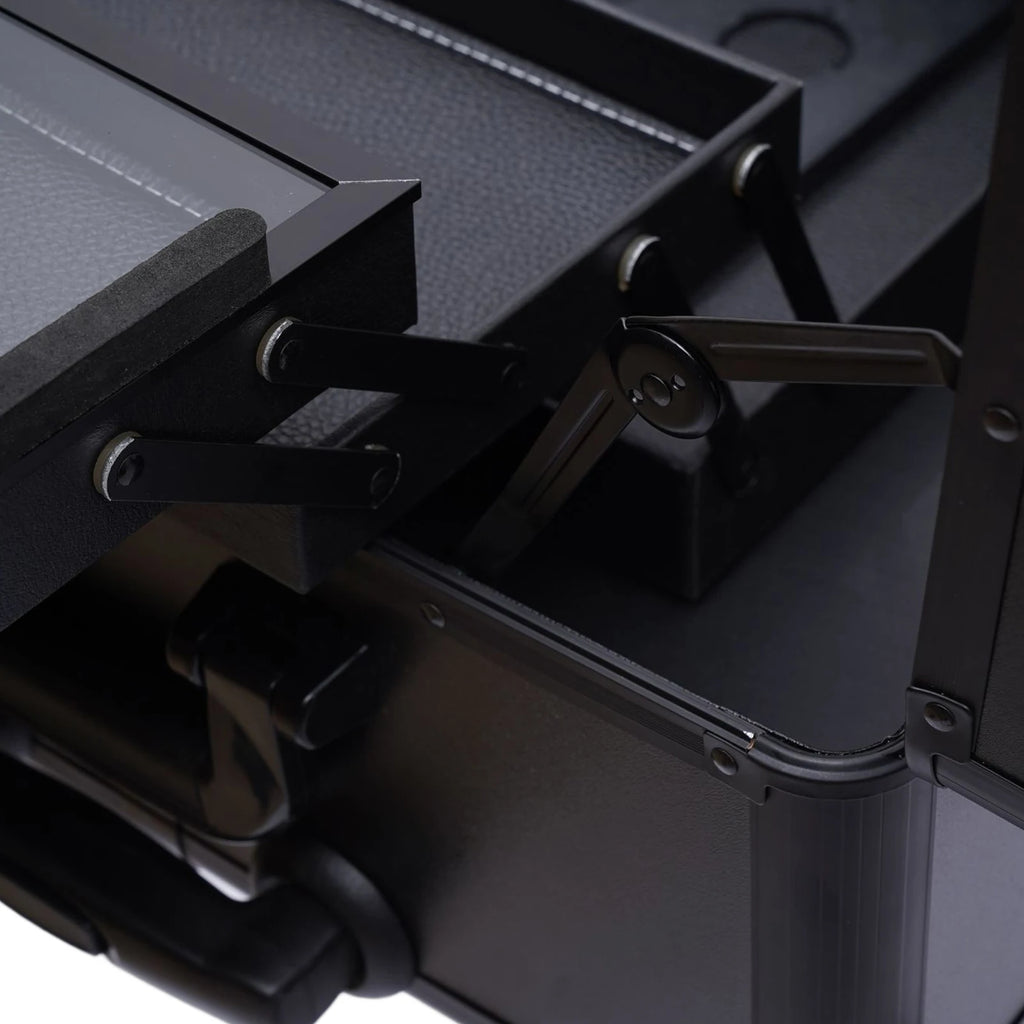 Professional Makeup & Cosmetic Aluminum Trolley with LED Lights