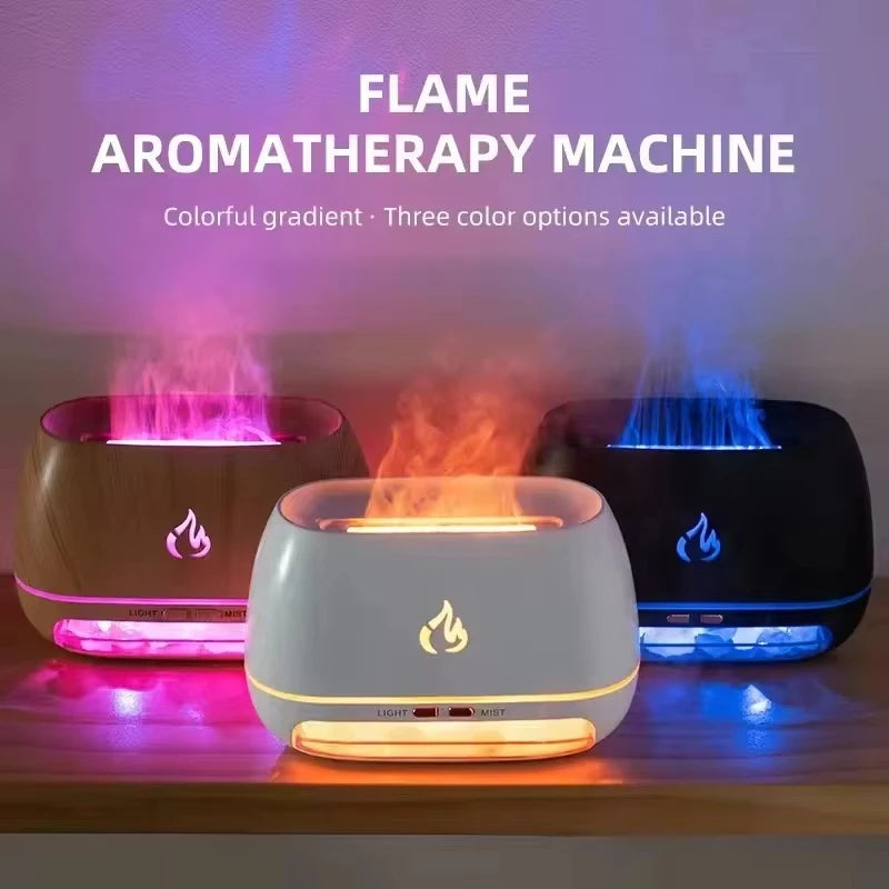 Essential Oil Diffuser 3D Flame & Night Light