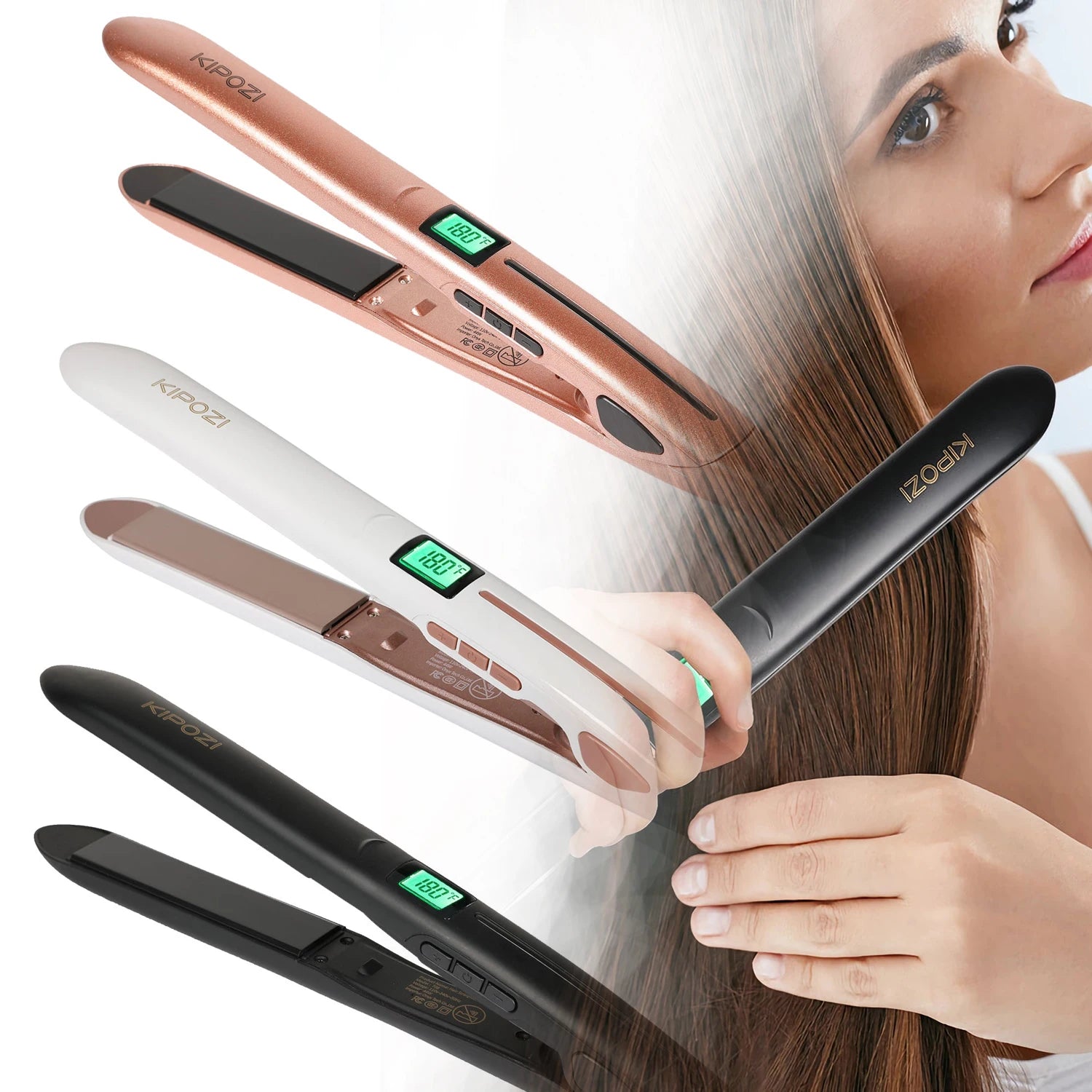 Titanium Flat Iron Hair Straightener