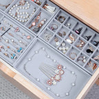 Jewelry Box Display Tray Set  | Drawer Organizer | 6 Pcs