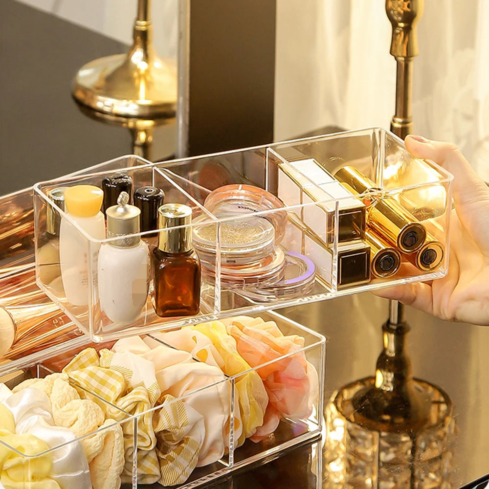Luna Clear Acrylic Vanity Drawer Organizer