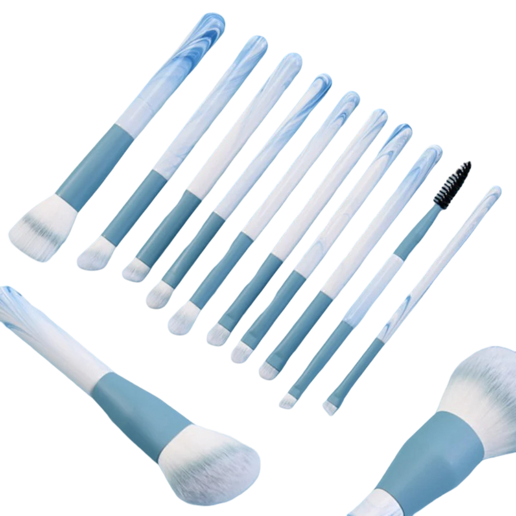 Synthetic Fiber Bristle Makeup Brushes Set