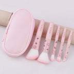 Premium Makeup Mini Brush Set With Pouch [5Pcs]