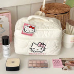 Hello Kitty Large Capacity Makeup & Cosmetic Pouch with Double Zipper for Girls