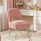 Vanity Chair with Storage & Cushioned Seat