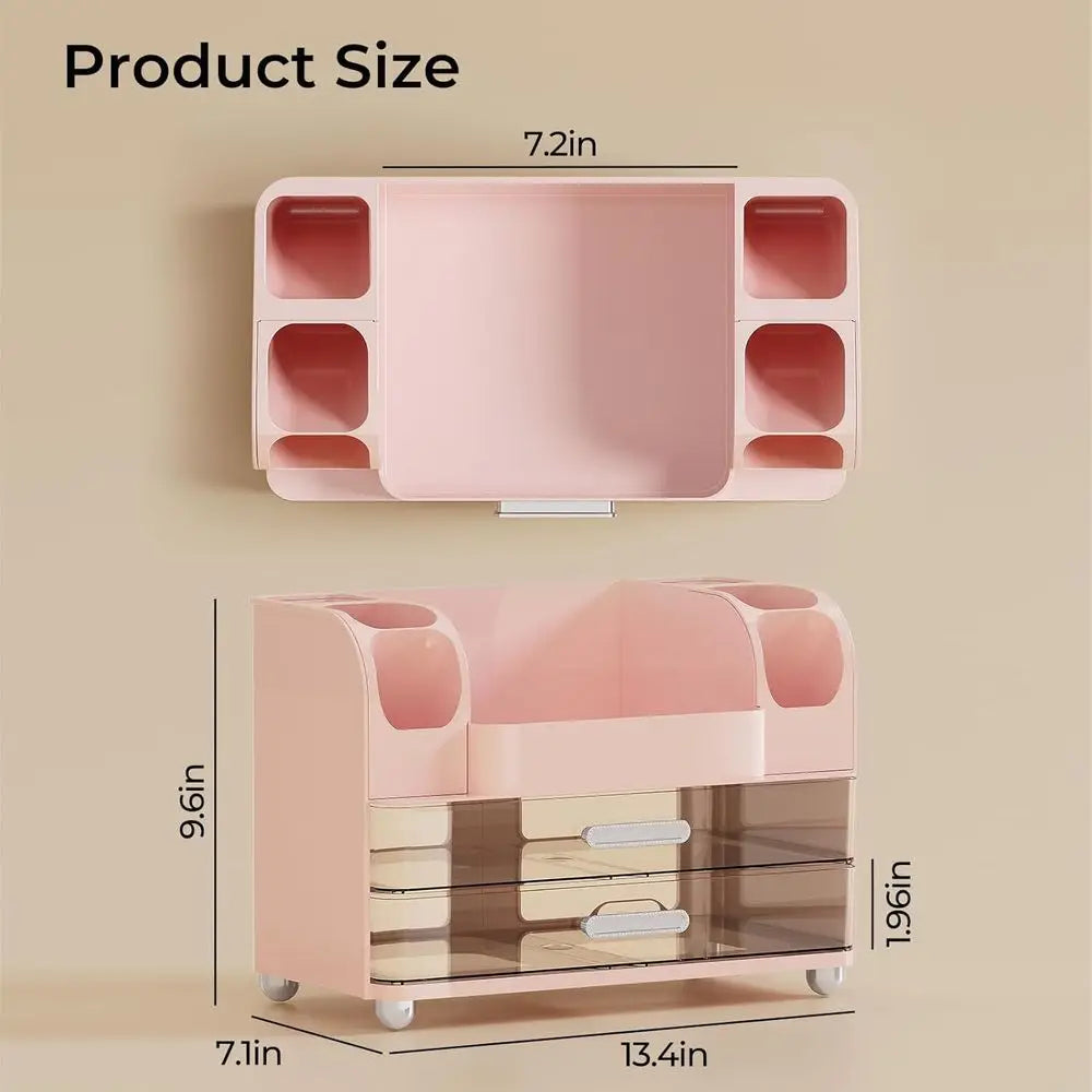 Makeup Organizer With 2 Drawers