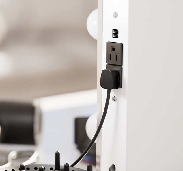 Glam & Glow Vanity Set Mirror Only with LED lights