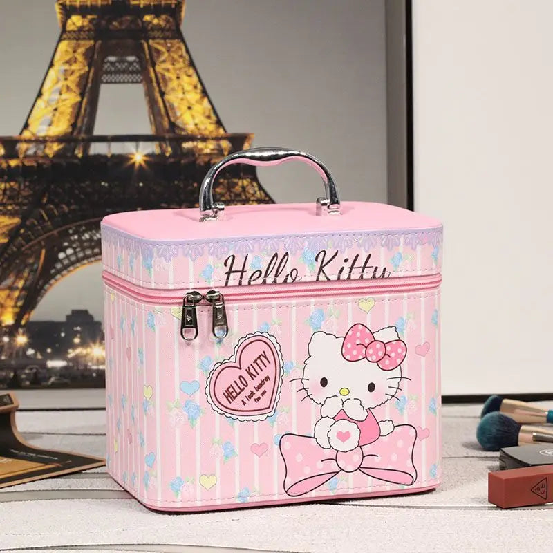 Sanrio Hello Kitty Large Capacity Portable Makeup & Cosmetic Case
