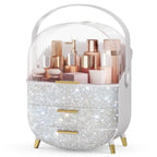Bling Makeup Organizers - Silver