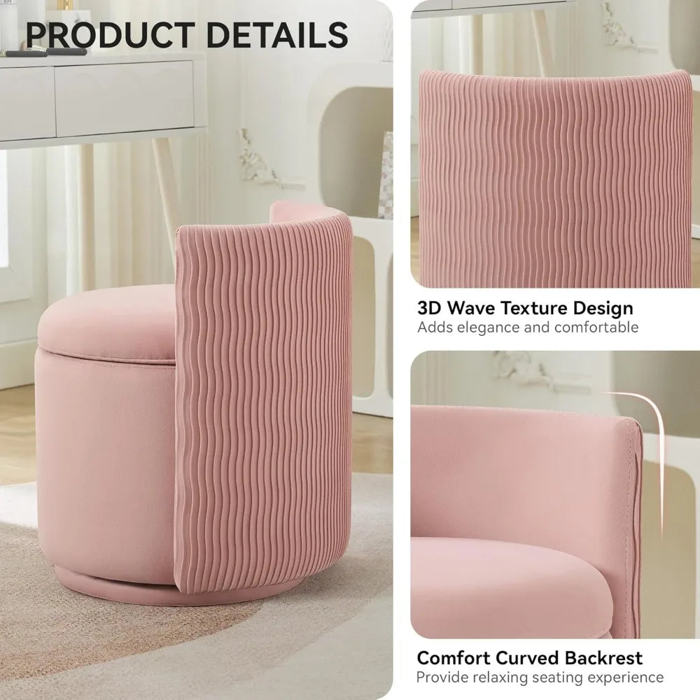360° Swivel Makeup Dressing Stool