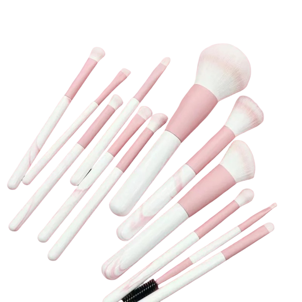 Synthetic Fiber Bristle Makeup Brushes Set