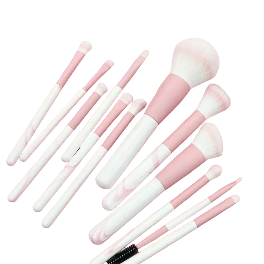 Synthetic Fiber Bristle Makeup Brushes Set