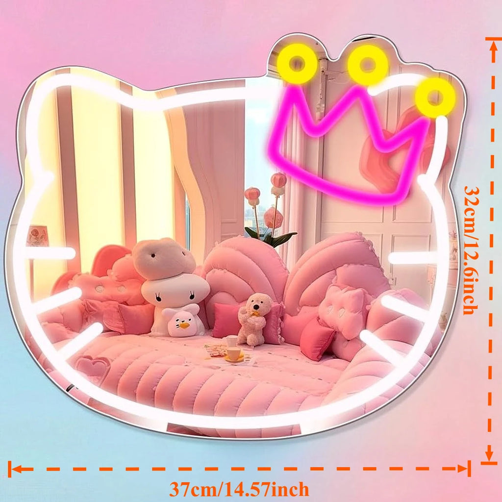 Hello Kitty Neon LED Light Makeup Mirror