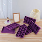 Luxury Velvet Drawer Organizer Tray [Violet]