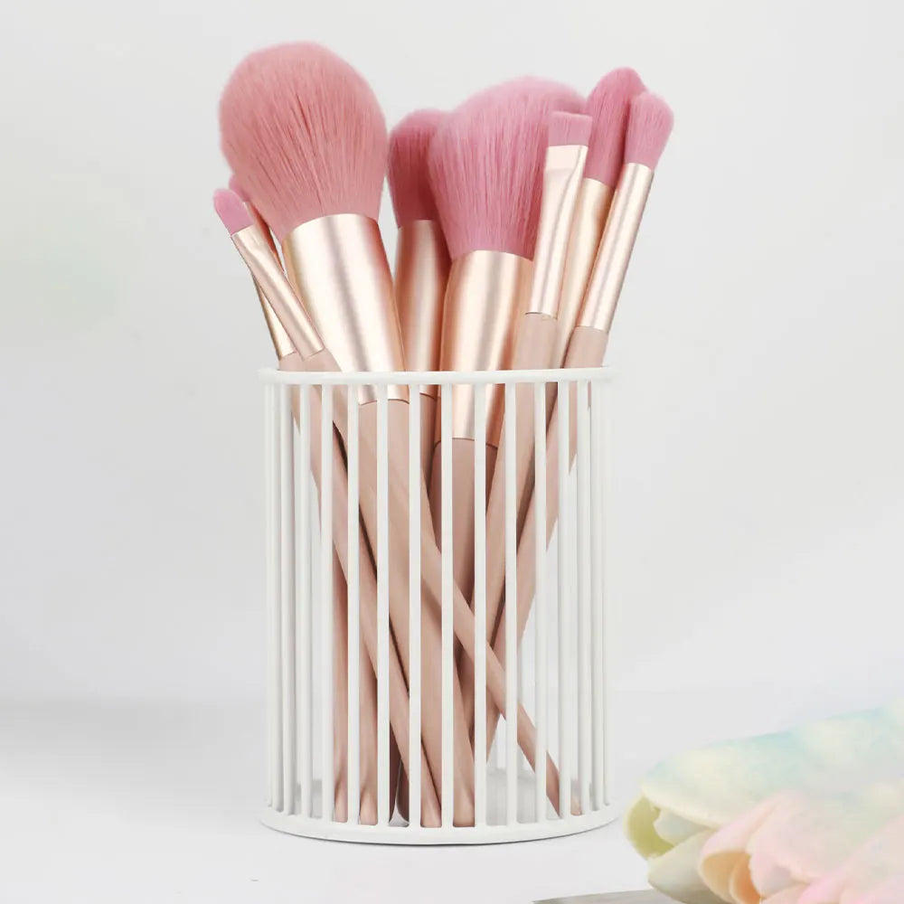 Metal Makeup brushes, Pencils, & Lipsticks storage Box