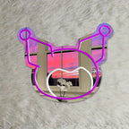 Kuromi Neon Light Makeup Mirror