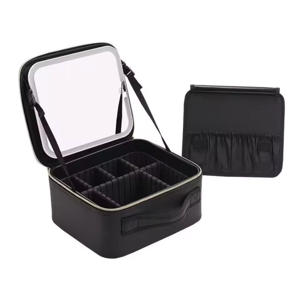 Travel Makeup Bag with Vanity Mirror [Small]