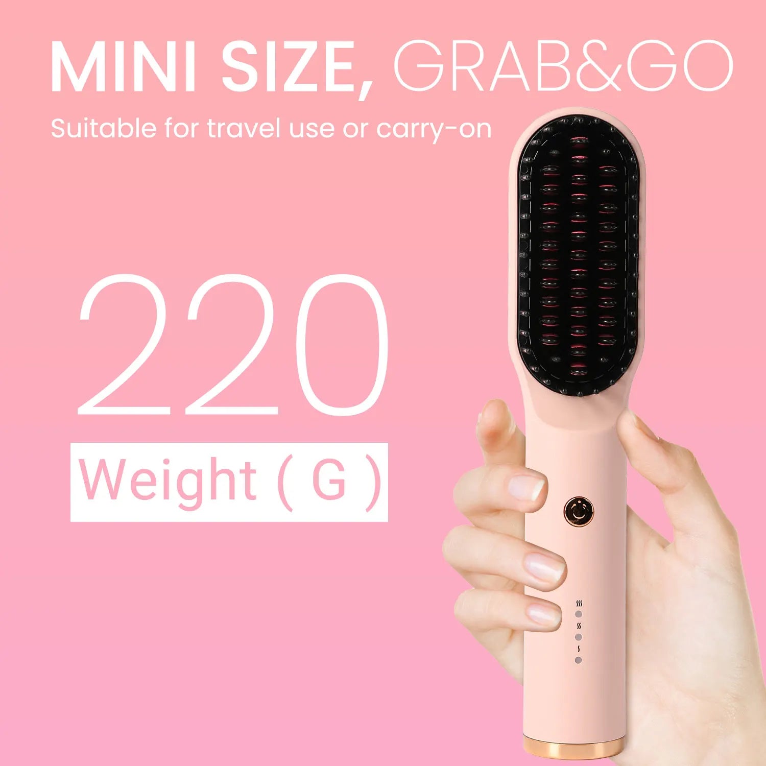 Pro Hair Straightener, Curler, and Dryer Brush
