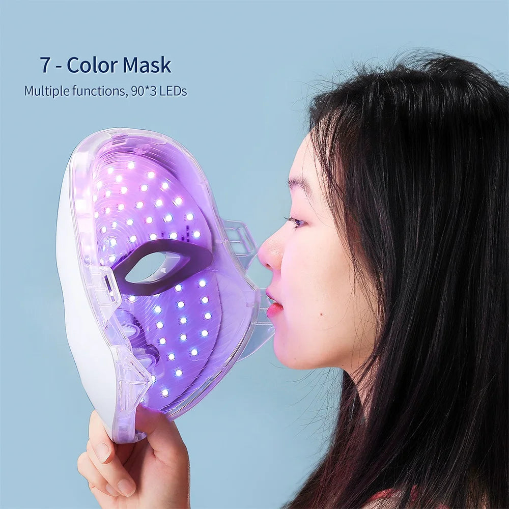 Wireless LED Light Therapy Face Mask with 7 Colors