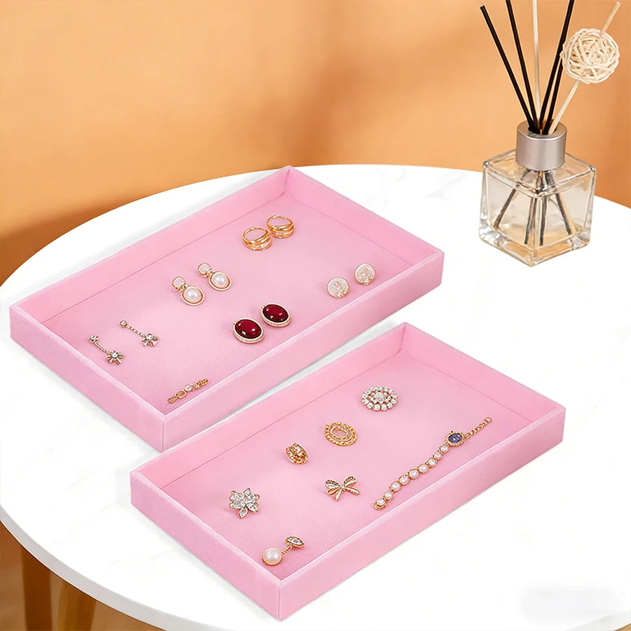 Jewelry Box Display Tray Set | Drawer Organizer | 2 Pcs
