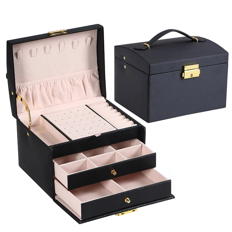 Three Layer Jewelry Box suitable for all kinds of jewelry storage
