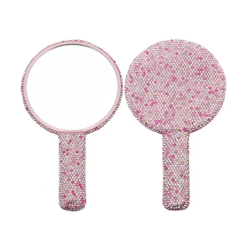 Diamond Handheld Makeup Compact Mirror