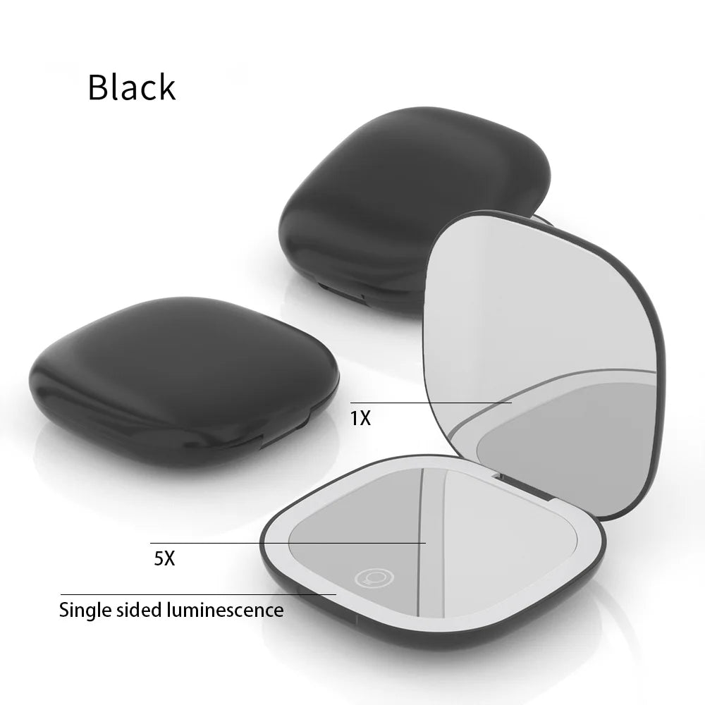 Compact Makeup Mirror with 10X Magnification