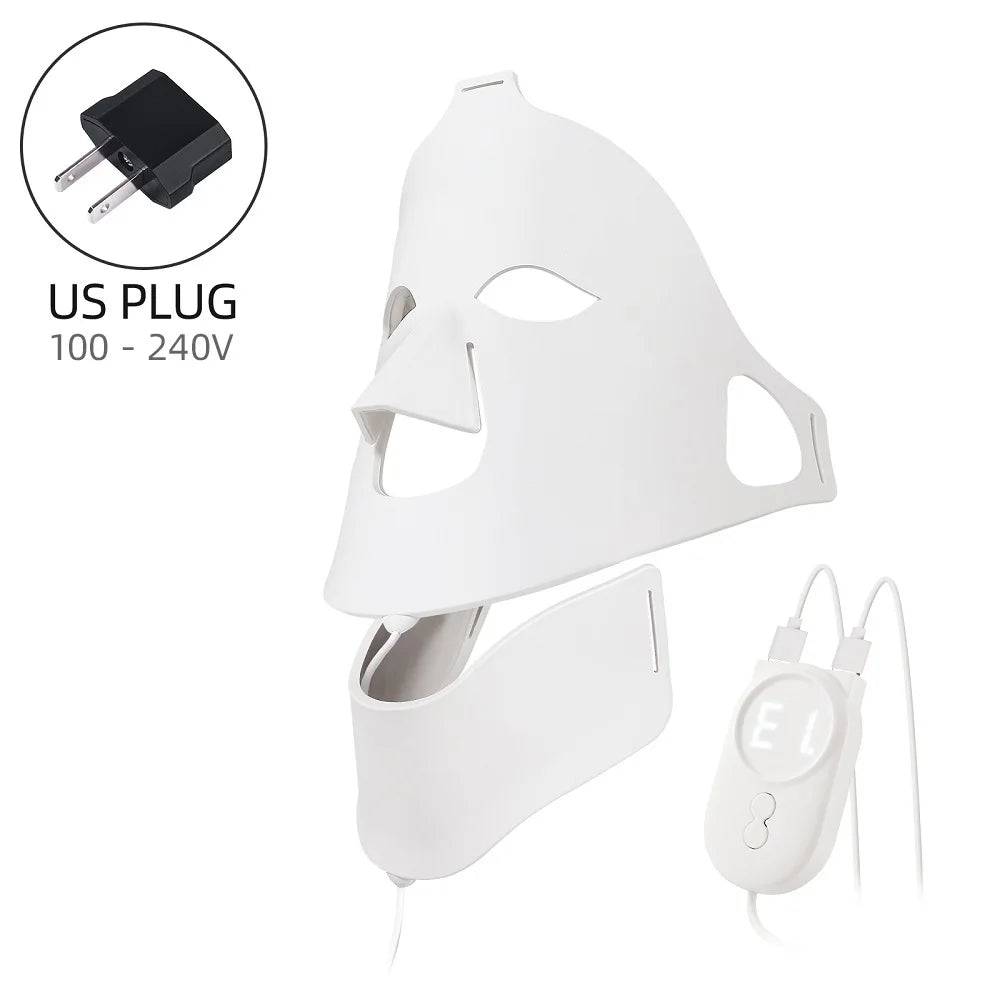 LED Light Therapy Face & Neck Mask with 7 Colors