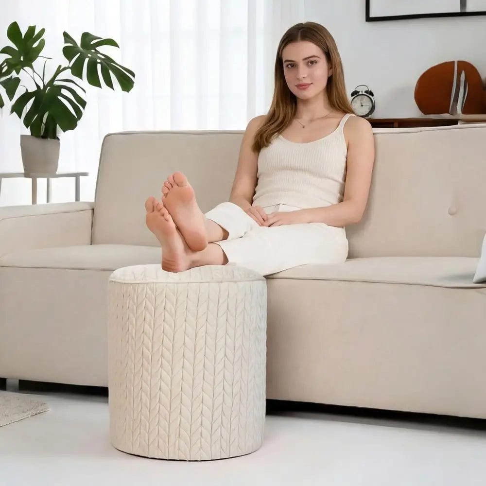 Ottoman Round Vanity Stool