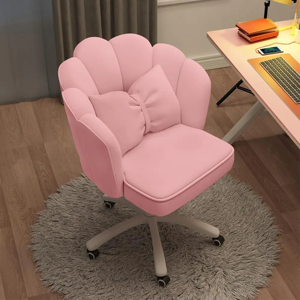 Velvet Petal Upholstered Vanity Desk Chair