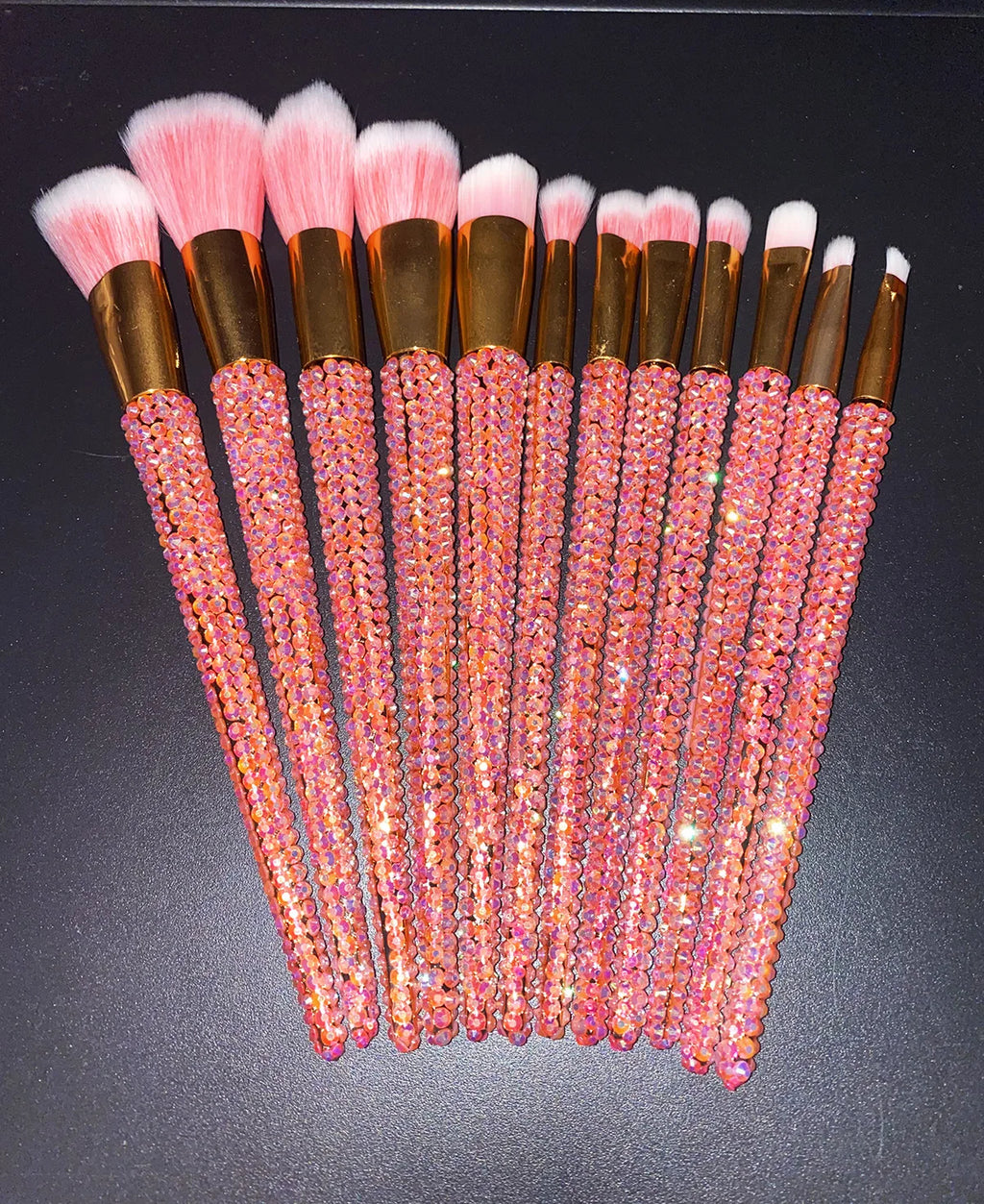 Diamond studded Makeup Brushes