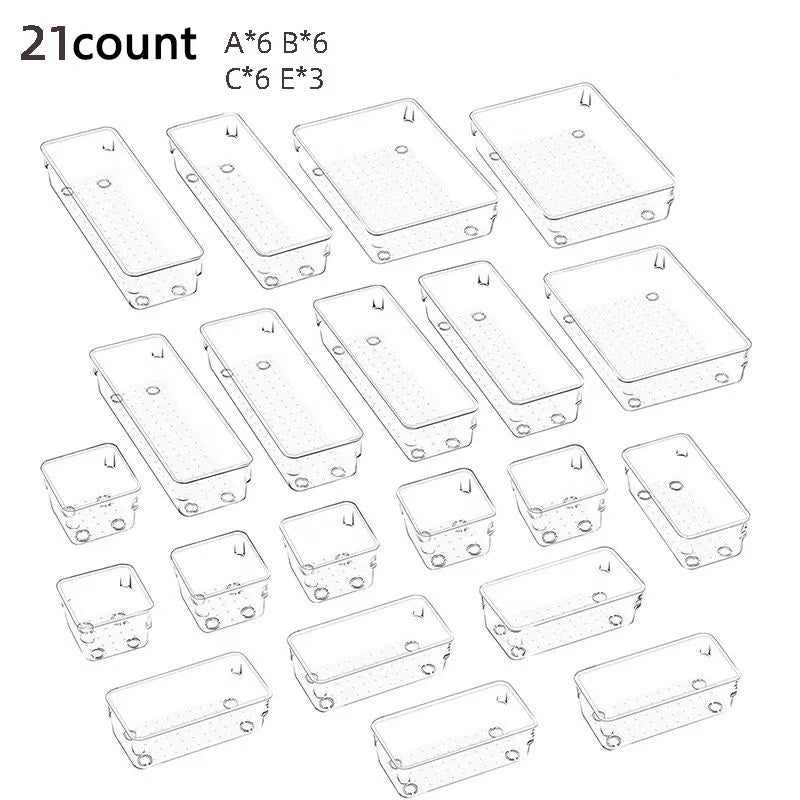 Vanity Desk Drawer Organizer Trays
